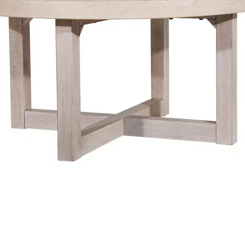 East at Main 38 Round Crisscross Base Coffee Table