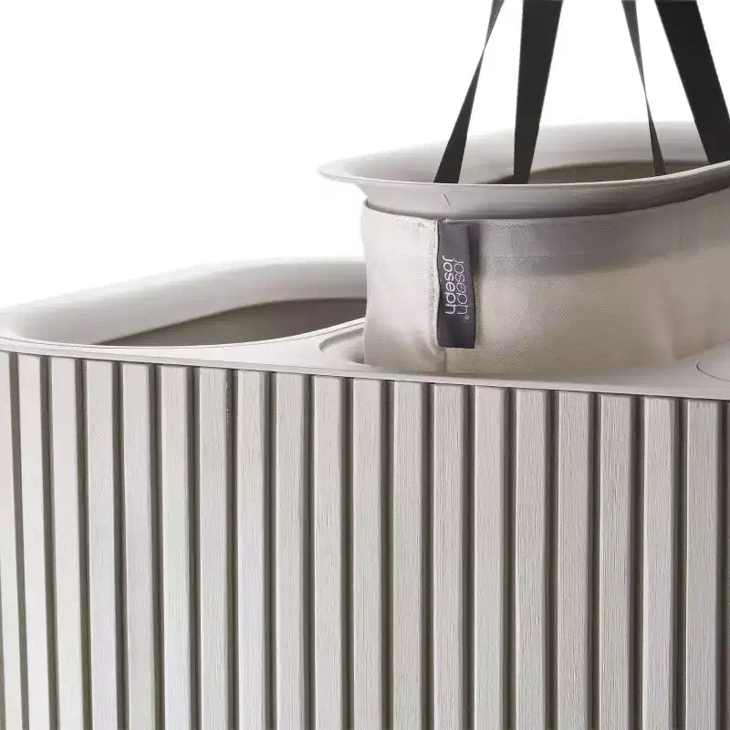 Joseph Joseph Tota Trio Luxe 90L Bamboo Laundry Separation Basket - Ecru
