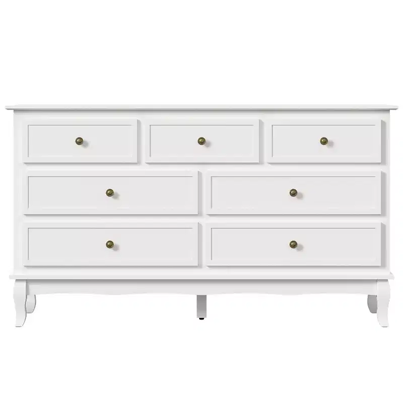 55'' Modern Dresser for Bedroom With 7 Spacious Drawers 55'' Modern Dresser for Bedroom With 7 Spacious Drawers