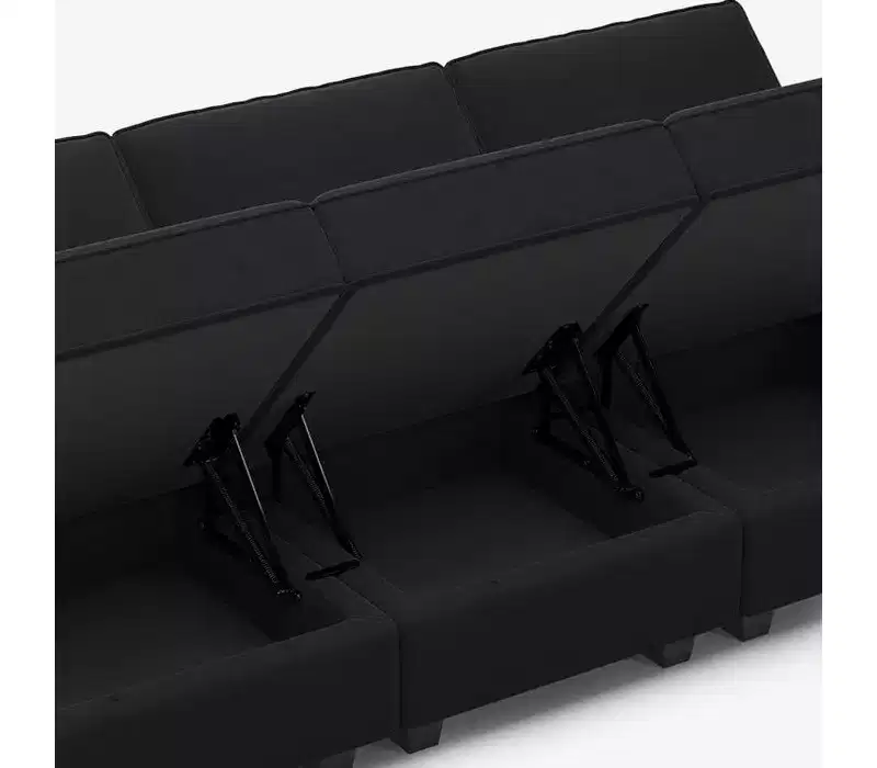 Belffin Modular Velvet Ottoman