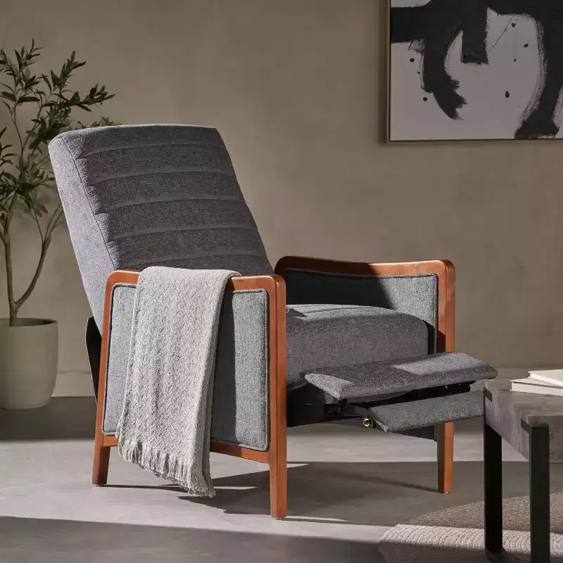 Christopher Knight Home Anaura Channel Stitch Pushback Recliner