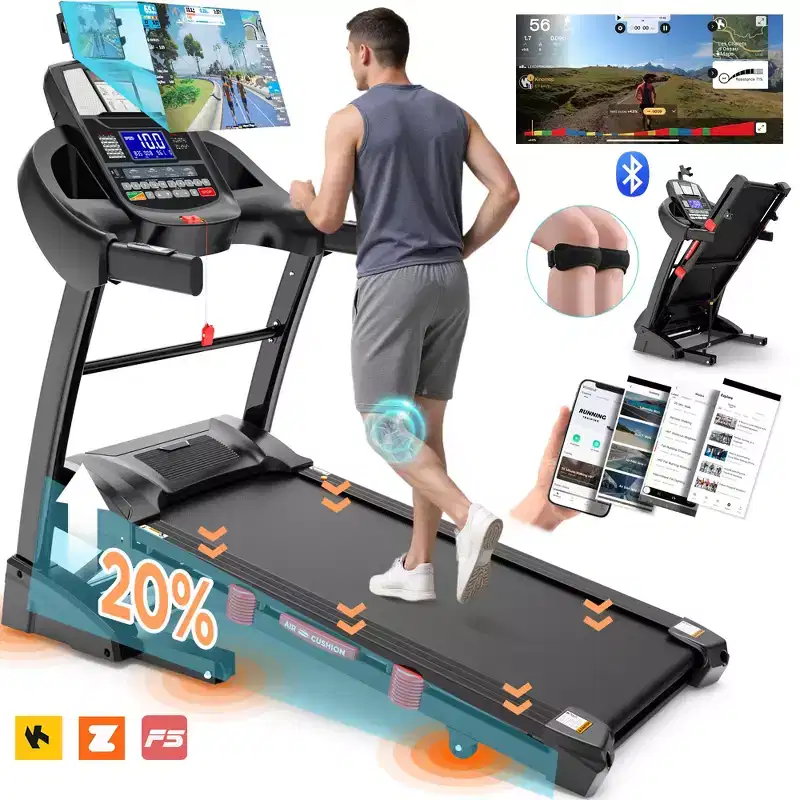 300 lb Capacity Treadmills Clearance, 4.5 HP Electric Folding Treadmill on Sale with Incline for Running & Walking at Home Gym