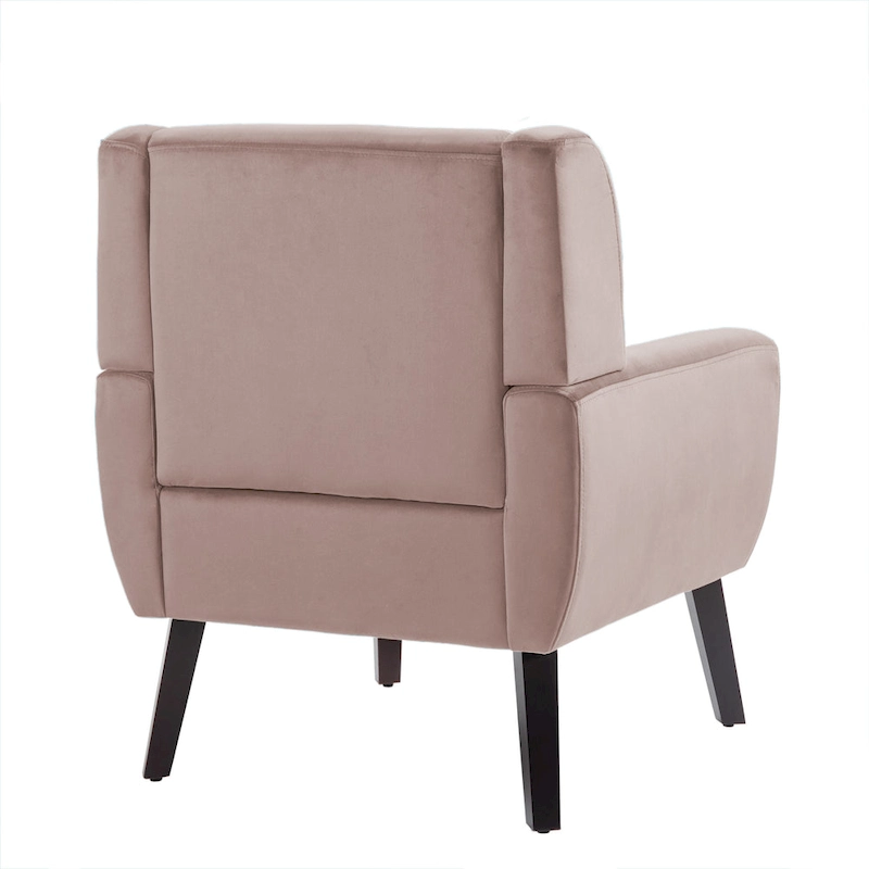 2 Set Modern Accent Chair Velvet Armchair