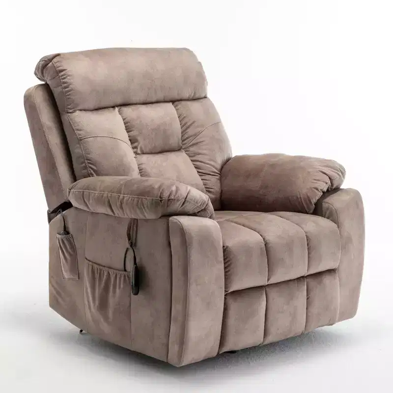 Electric Lift Massage Recliner With Heating Function And Side Pocket - ModernLuxe