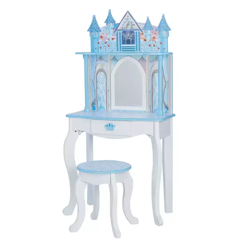 Fantasy Fields by Teamson Kids Dreamland Castle Toy Vanity Set White / Pink