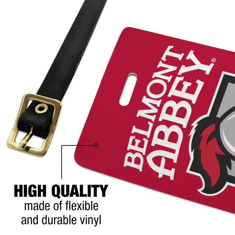 Belmont Abbey College Primary Logo Luggage ID Tags Suitcase CarryOn Cards Set of 2
