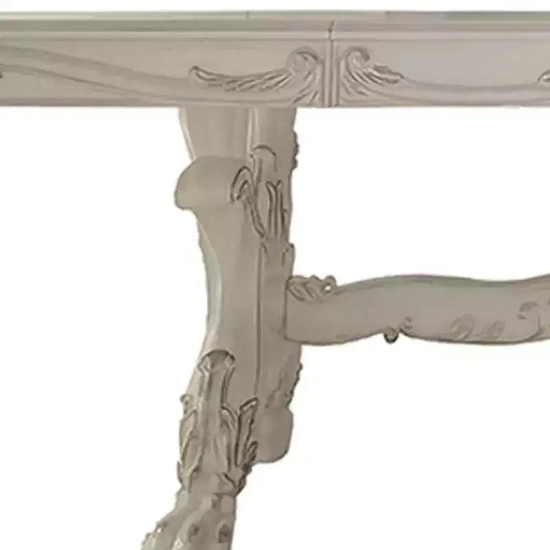 Dresden Dining Table Bone White Finish - Acme Furniture