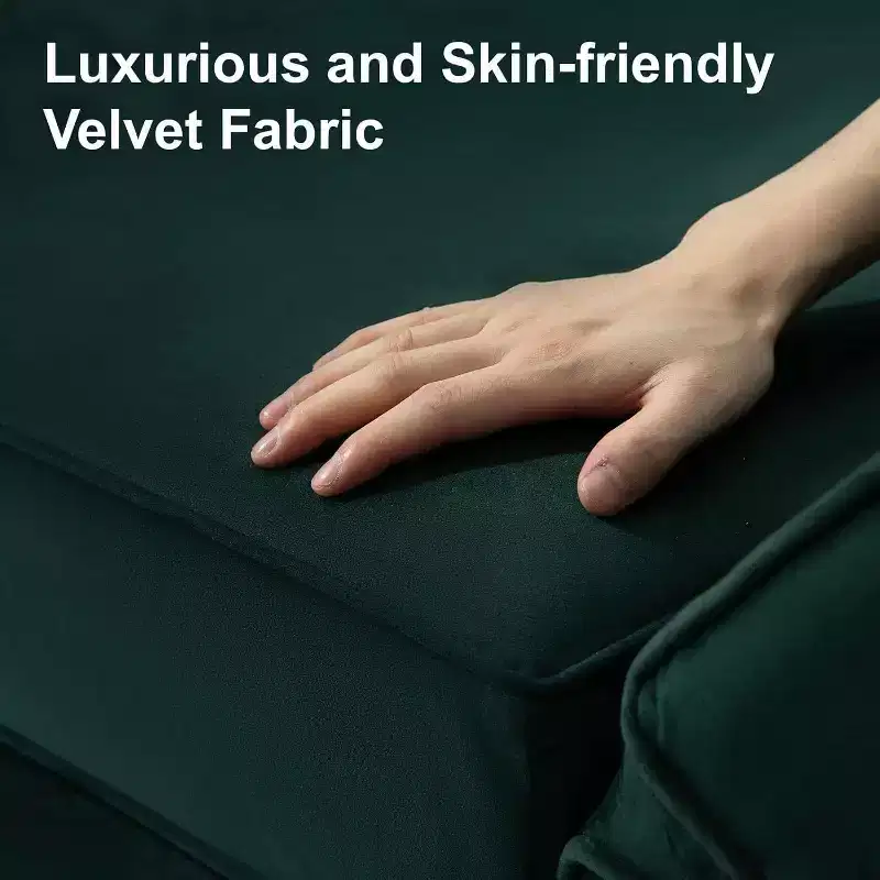 Belffin Modular Velvet Ottoman