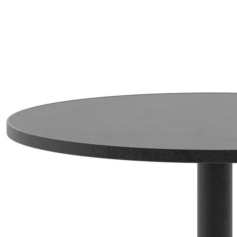 27.5  Round Aluminum Smooth Top Indoor-Outdoor Table with Base