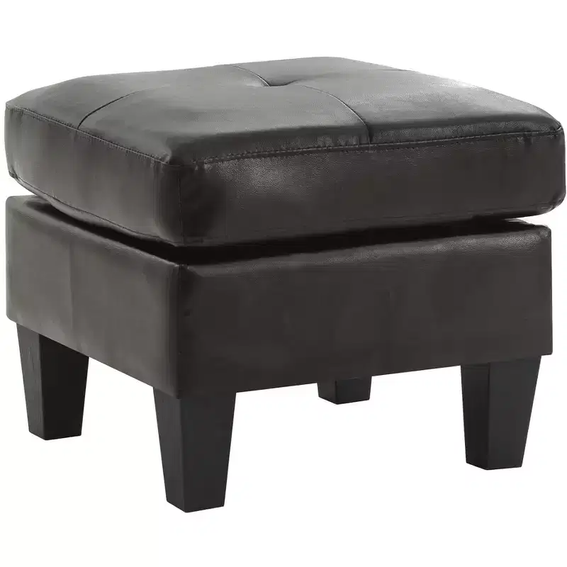 Passion Furniture Newbury Faux Leather Upholstered Ottoman