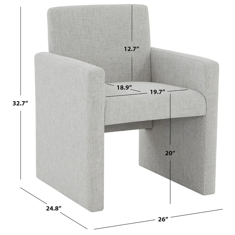 Linen Arm Chair - 26W x 25D x 33H