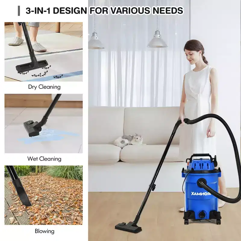 Costway 6.6 Gallon 4.8 Peak HP Wet/Dry Vacuum 3 in 1 Shop Vacuum Cleaner w/Blower