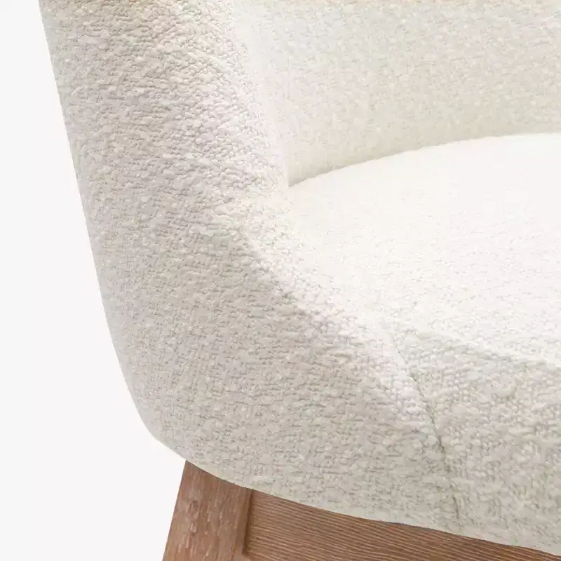 WestinTrends 26 Upholstered Swivel Counter Height Bar Stool, Cream