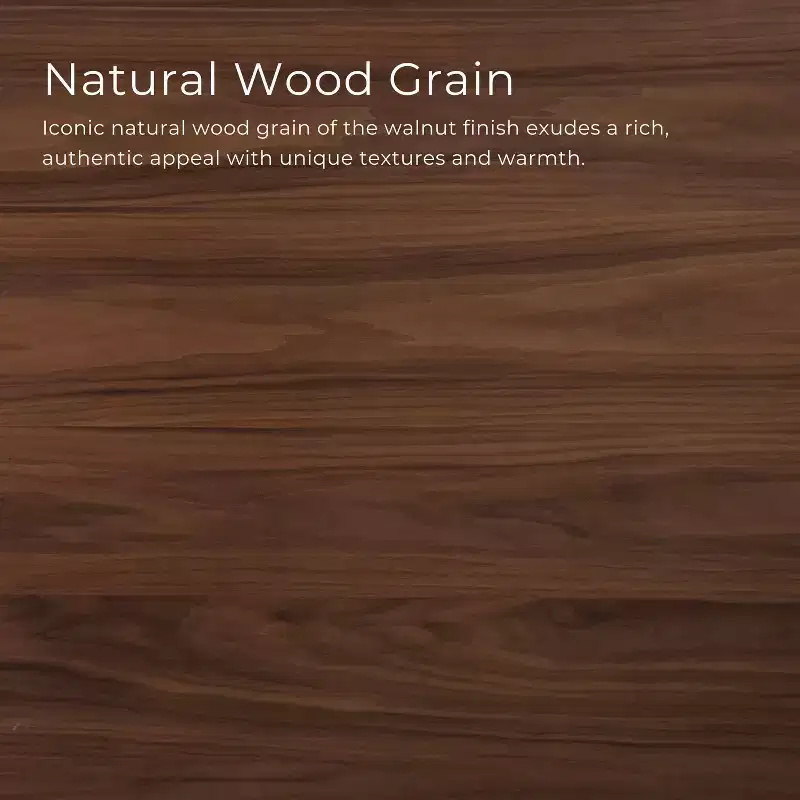 HOMES: Inside + Out Creekside 23" Round Mid-Century Modern Accent Side Table Walnut