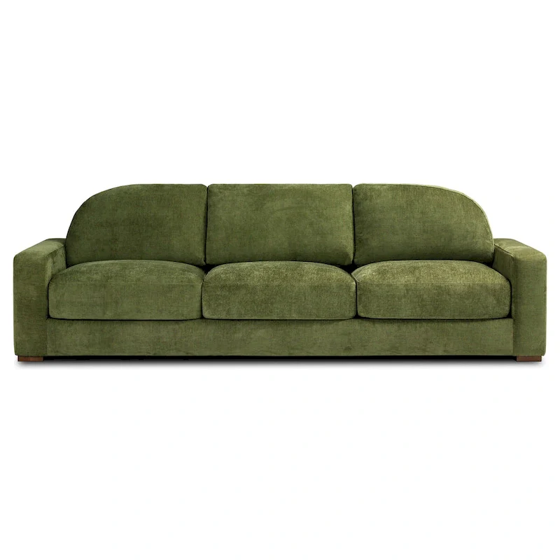 Fano 99 Sofa in Distressed Green Velvet