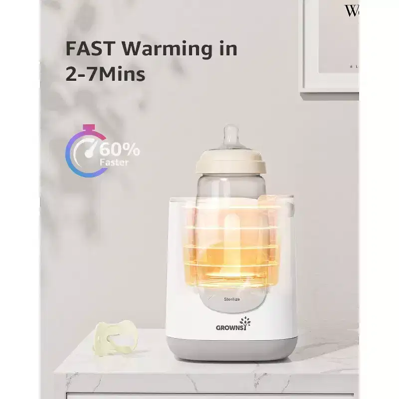 GROWNSY 10-in-1 Fast Bottle Warmer