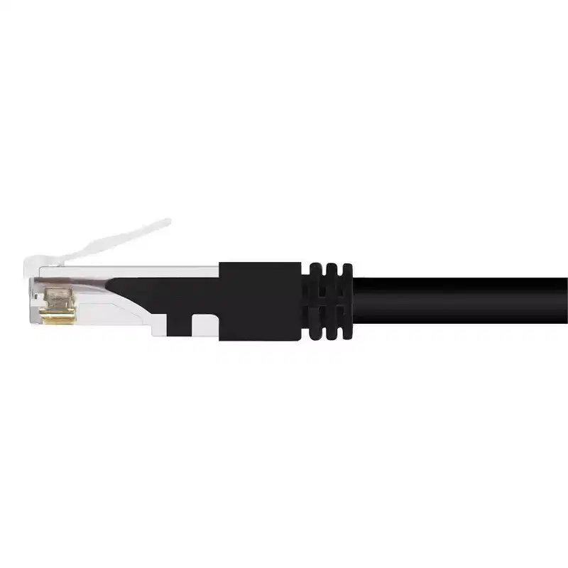 Monoprice Cat6 Ethernet Patch Cable - 25 Feet - Black | Snagless RJ45, Stranded, 550MHz, UTP, Pure Bare Copper Wire, 24AWG, Outdoor Rated