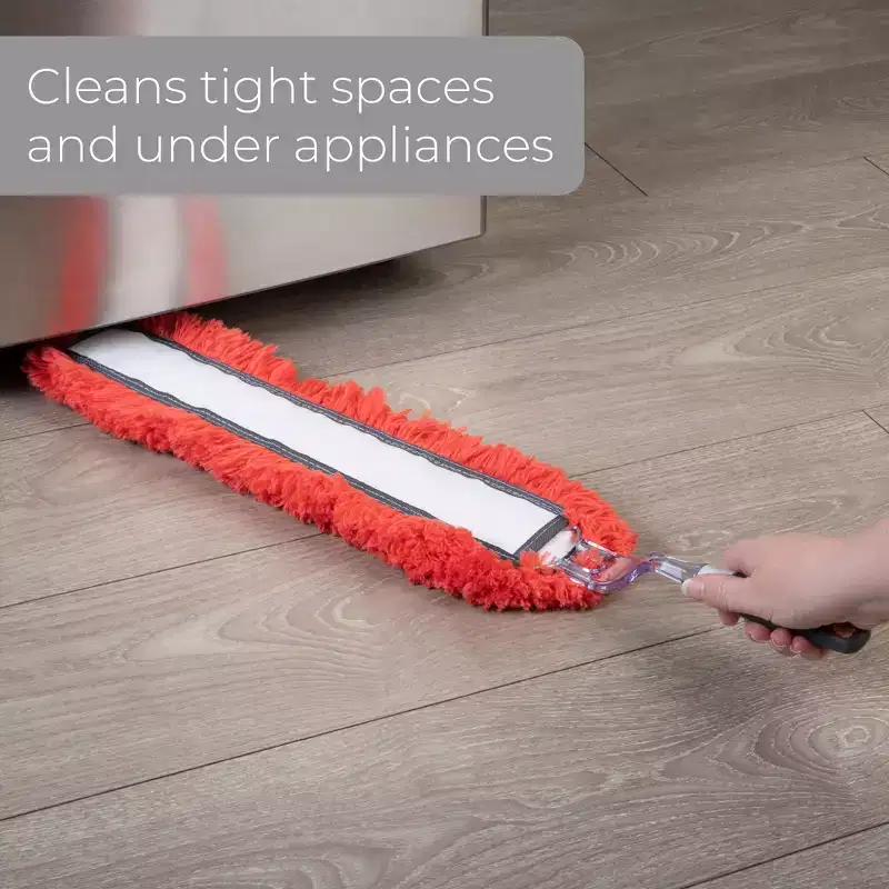 Smart Design Flat Under Appliance Microfiber Hand Duster - 27.5 Inch