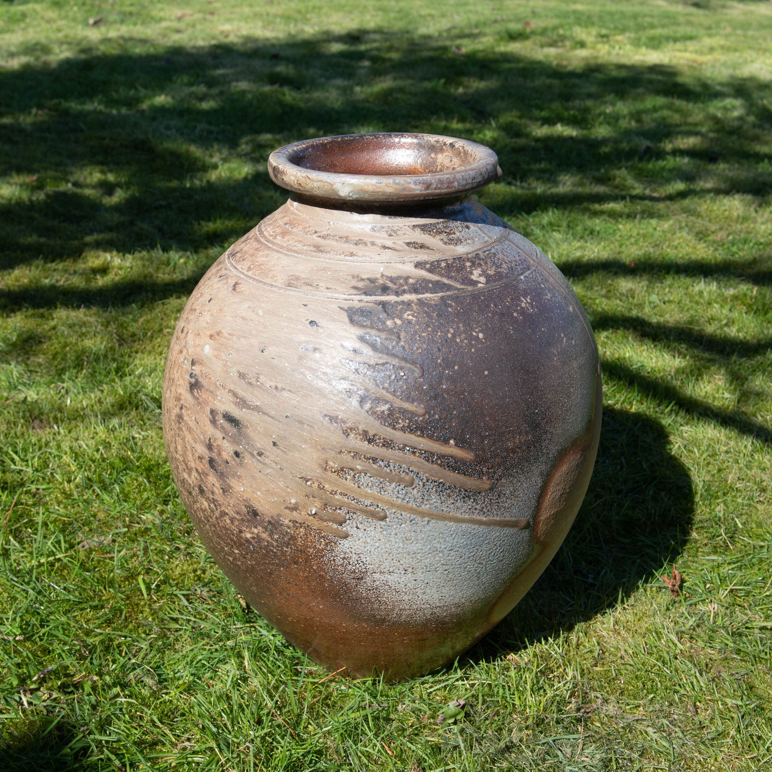 Unglazed Ash Large Jar