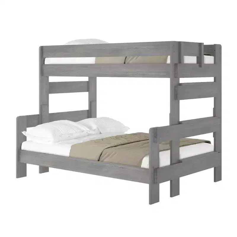 Plank+Beam Solid Wood Farmhouse Twin over Full Bunk Bed