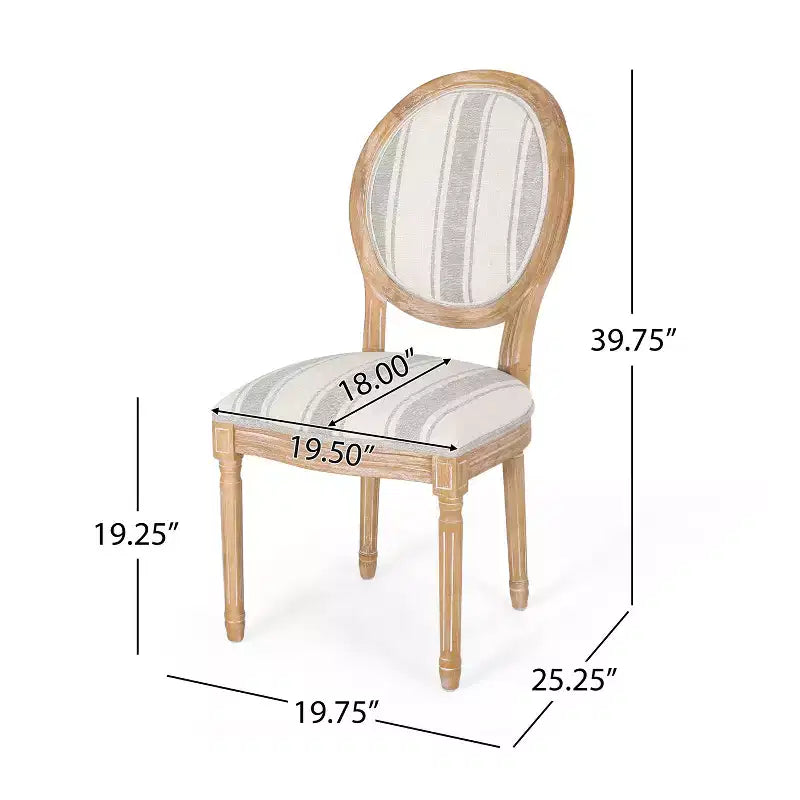Christopher Knight Home Derring 7 Pieces French Country Upholstered Wood Expandable Dining Set