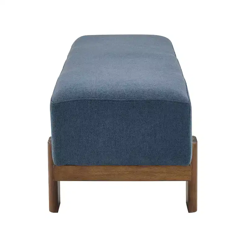 Christopher Knight Home Blinny 54.75W Upholstered Bench with Rubber Wood Legs