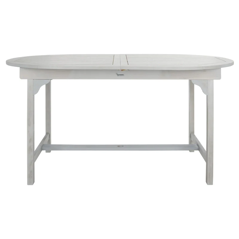 SAFAVIEH Linda 6-Chair 1-Table Extendable Patio Dining Set - 35Wx79Dx30H