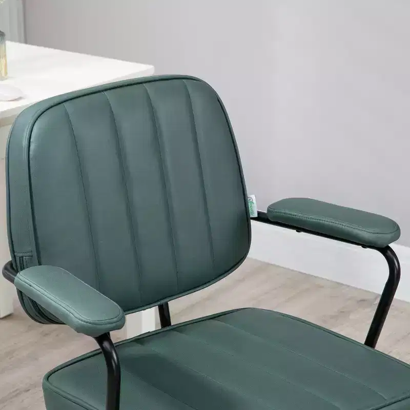 Vinsetto Home Office Chair, Microfiber Computer Desk Chair with Swivel Wheels, Adjustable Height, and Tilt Function