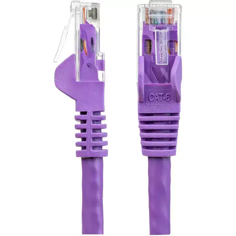StarTech 3 ft Purple Snagless Cat6 Patch Cable - N6PATCH3PL - Data and Networking Cables