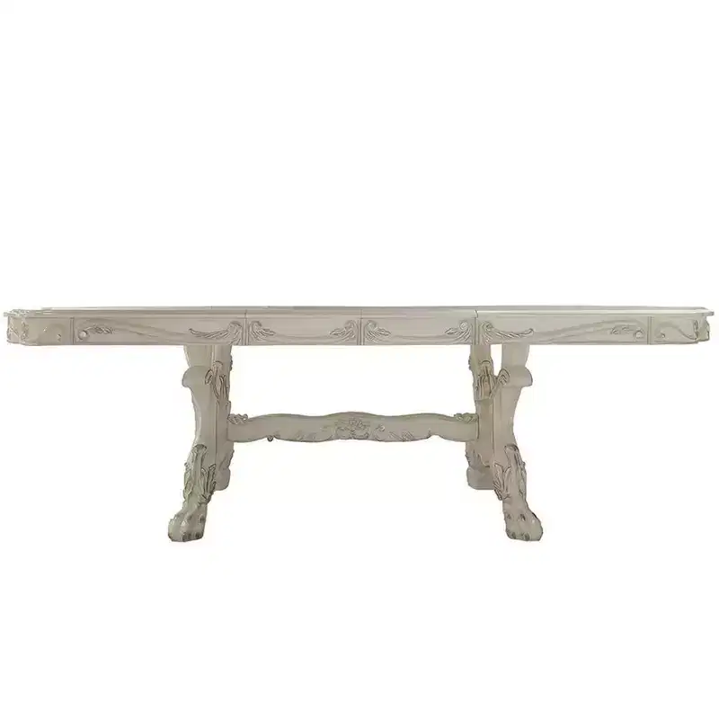 Dresden Dining Table Bone White Finish - Acme Furniture