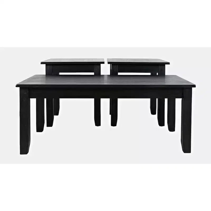 Contemporary Acacia Coffee Table with Side Tables