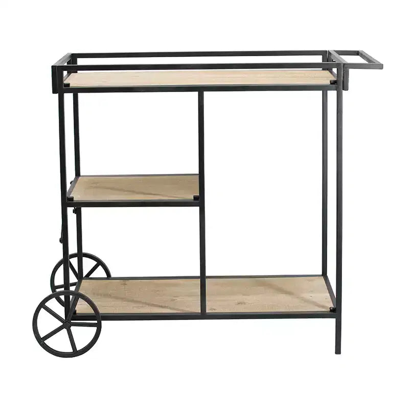 Shelf with Wheels Mobile Storage Unit 32.3x15.7x26.8