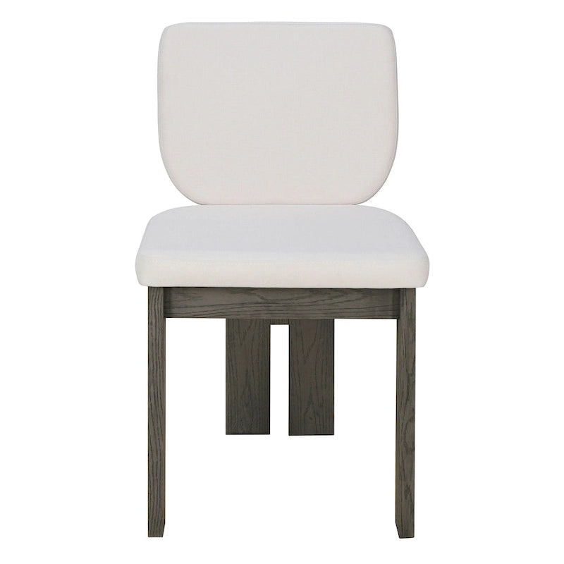 7-Piece Transitional Wooden Dining Set with Rectangular Table & 6 Chairs