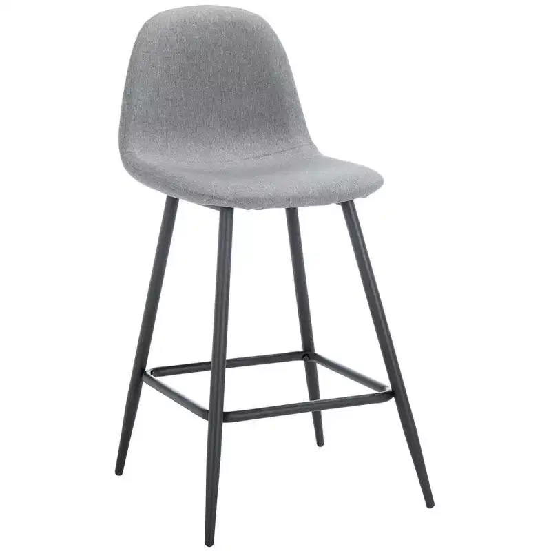 Travis Counter Stool - BST2001 - Dark Grey/Black - Safavieh