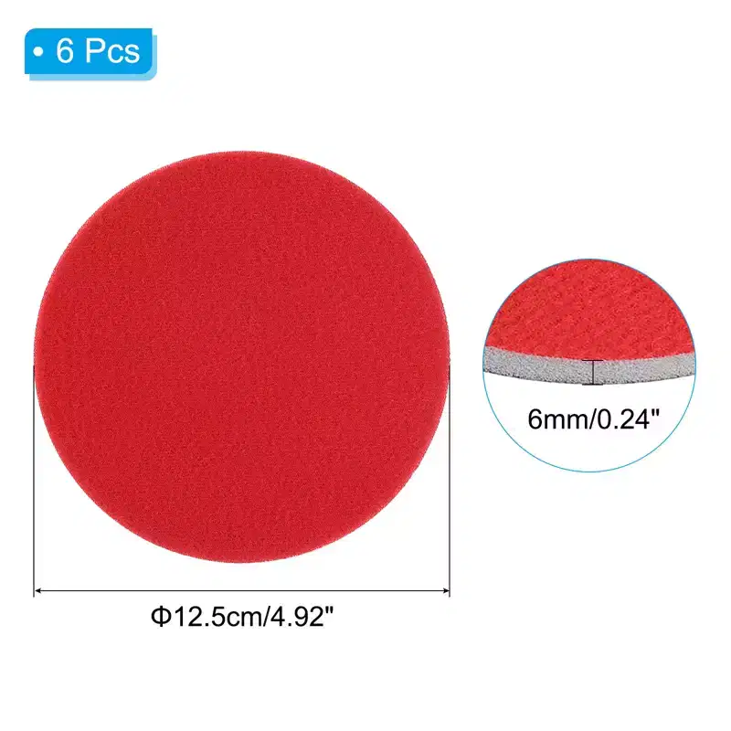 Unique Bargains Sanding Polishing Bowling Pads for Different Texture Balls 6 Pcs