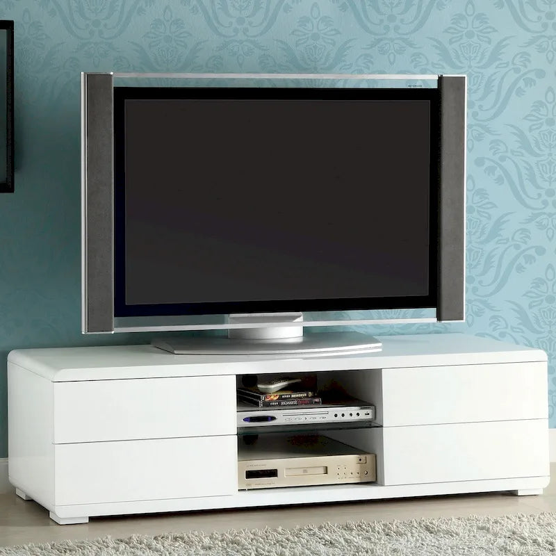 4 Drawers High Gloss Lacquer Coating TV Stand