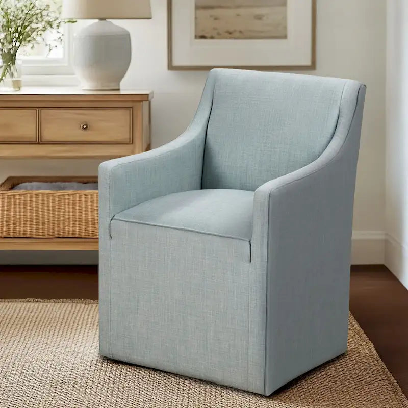 Dining Arm Chair with Casters