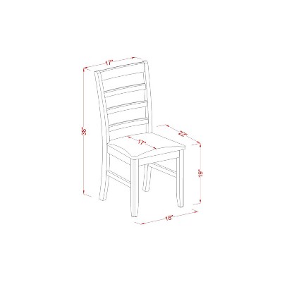 Small Kitchen Table Set with Chairs - Dining Table & 2 Cappuccino Chairs