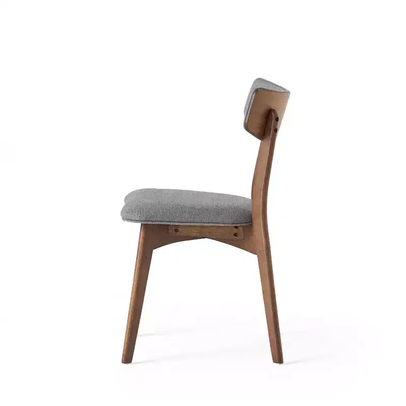 GDFStudio Willis Rubberwood Upholstered Dining Chairs (Set of 4)
