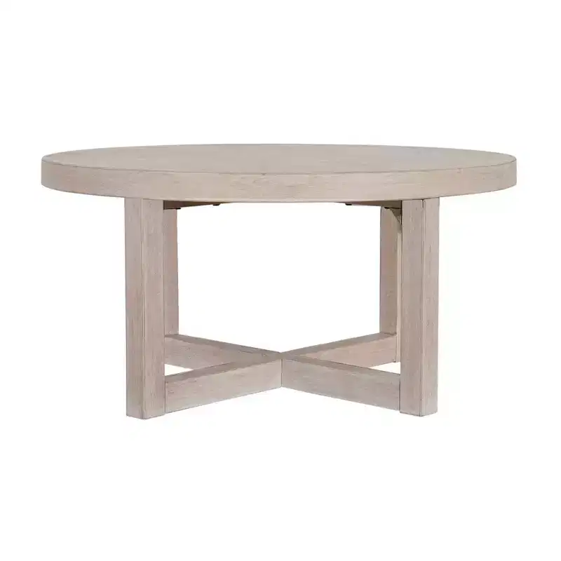 East at Main 38 Round Crisscross Base Coffee Table