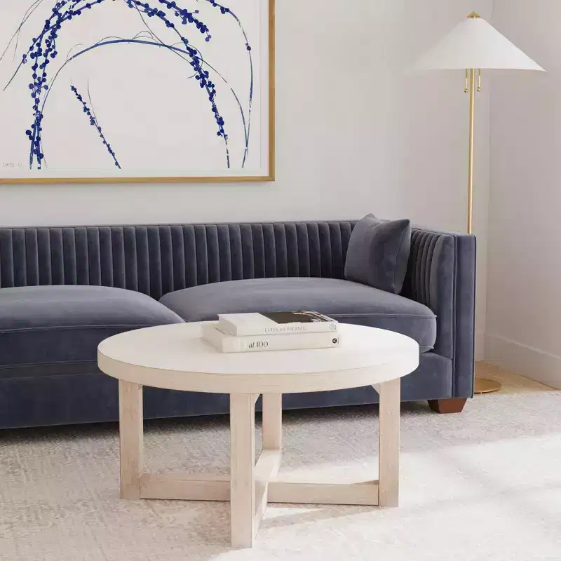 East at Main 38 Round Crisscross Base Coffee Table
