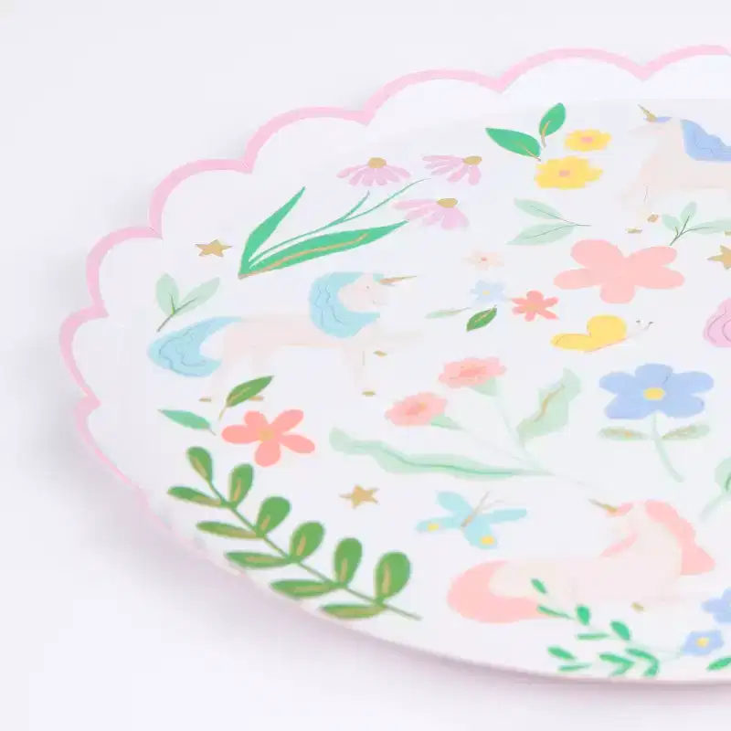 Meri Meri Meadow Unicorns Dinner Plates (Pack of 8)